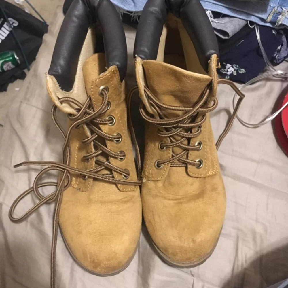 Tan boots